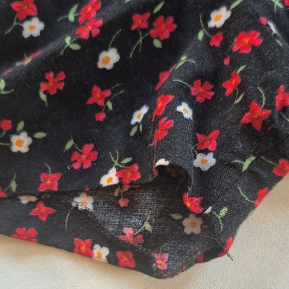 Floral Black Maxi Dress Size 12 Petite - Picture 5 of 8